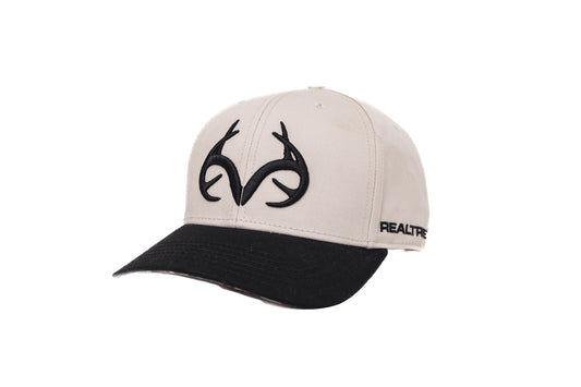 Realtree Center Stage Unisex Cream Realtree Antler Logo Hat - Realtree