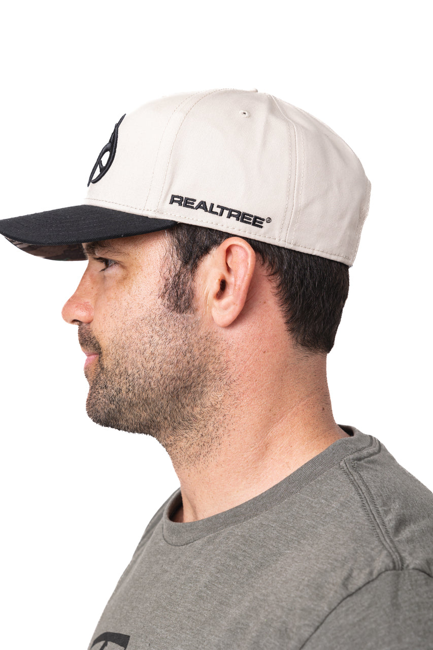 Realtree Center Stage Unisex Cream Realtree Antler Logo Hat - Realtree