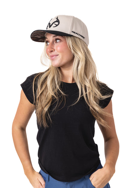 Realtree Center Stage Unisex Cream Realtree Antler Logo Hat - Realtree