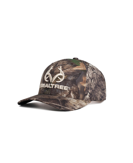 Realtree Unisex Embroidered  Logo 6 Panel Camo Hat - Realtree APX