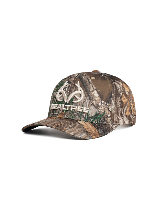 Realtree Unisex Embroidered  Logo 6 Panel Camo Hat - Realtree EDGE