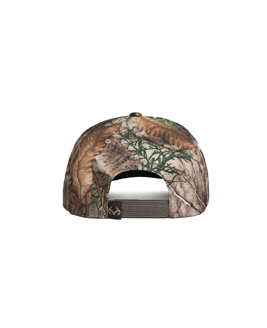 Realtree Unisex Embroidered  Logo 6 Panel Camo Hat - Realtree EDGE