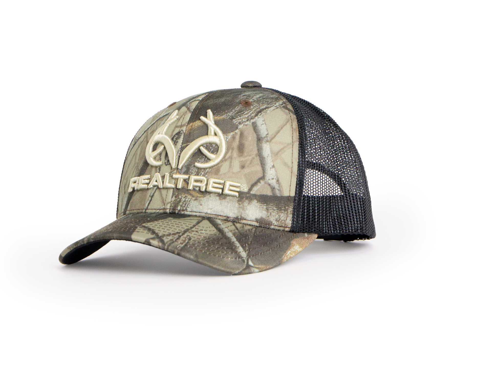 Realtree Unisex Mesh Back 212 Logo Camo Hat - Realtree Hardwoods