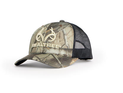Realtree Unisex Mesh Back 212 Logo Camo Hat - Realtree Hardwoods