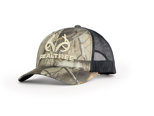 Realtree Unisex Mesh Back 212 Logo Camo Hat - Realtree Hardwoods