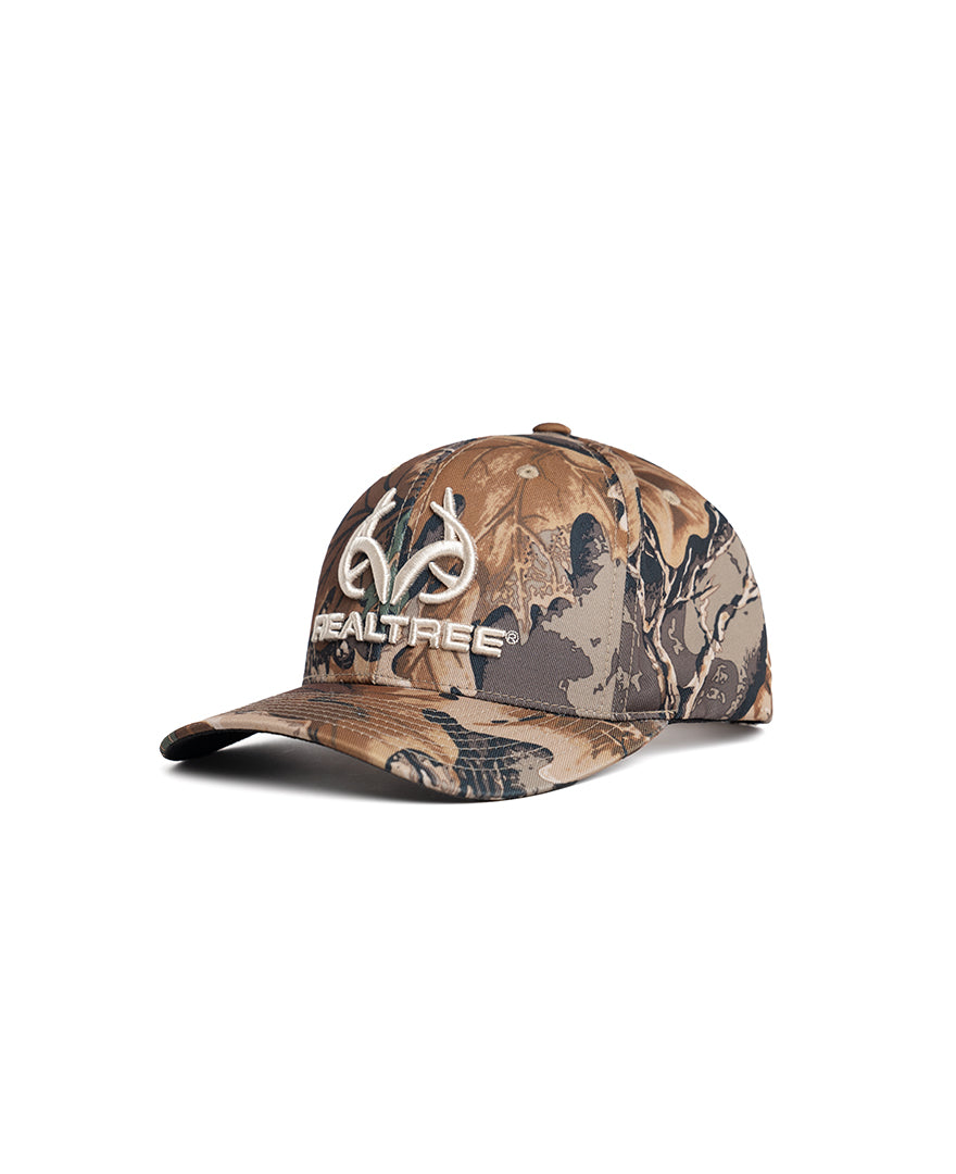 Realtree Unisex Embroidered  Logo 6 Panel Camo Hat - Realtree Advantage Classic