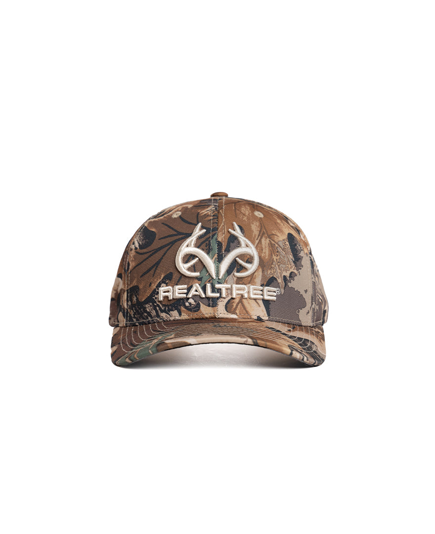Realtree Unisex Embroidered  Logo 6 Panel Camo Hat - Realtree Advantage Classic
