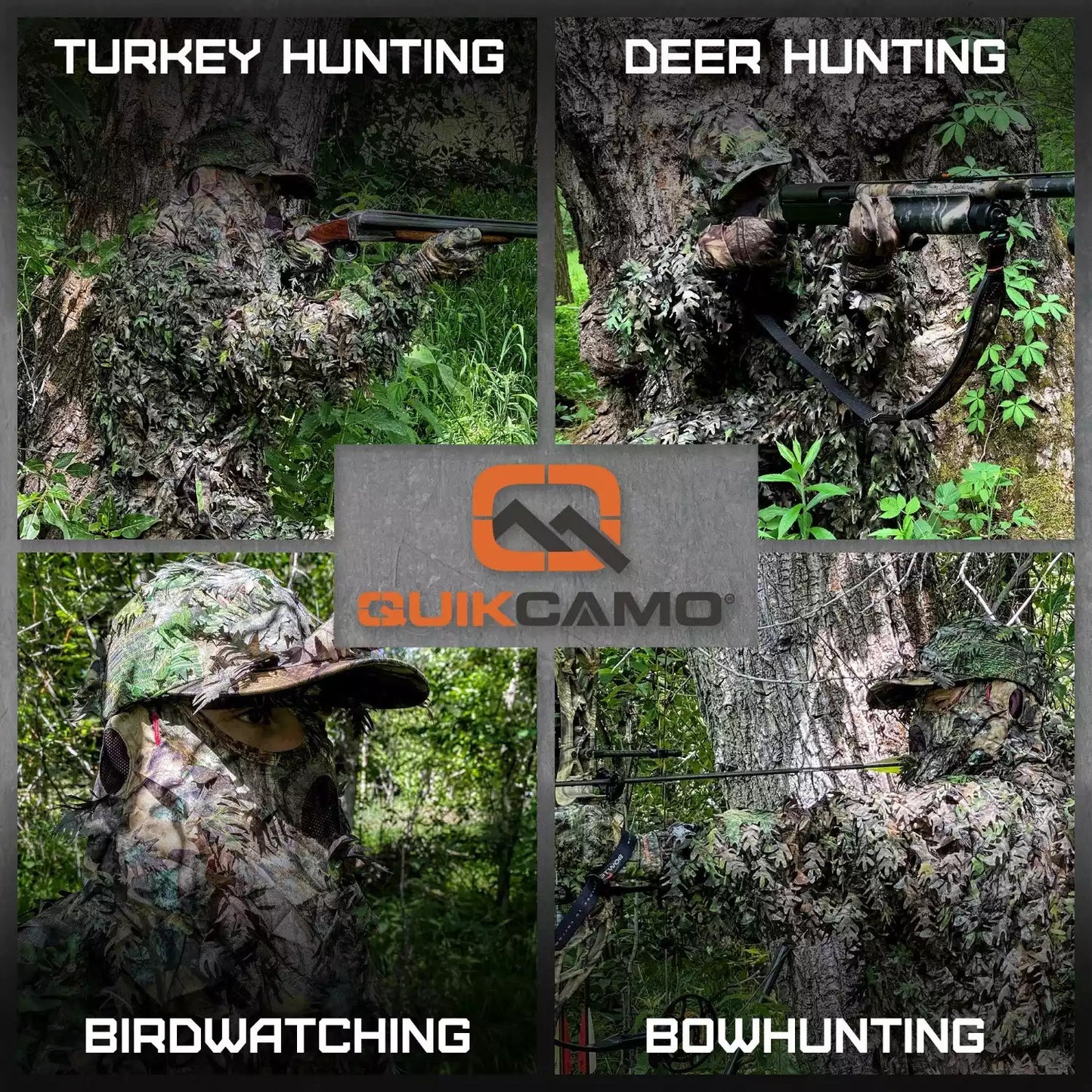 Realtree QuikCamo 2-in-1 Leafy Hunting Face Mask & Ball Cap - Realtree Camo
