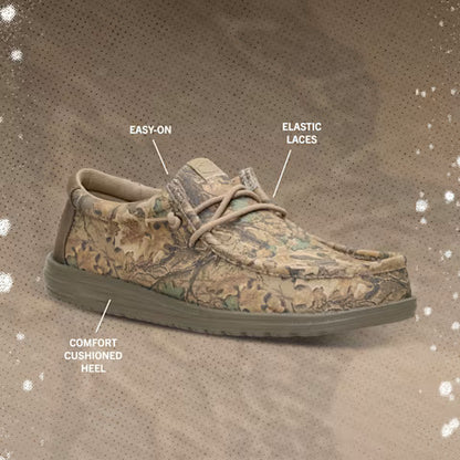 Realtree Hey Dude Unisex Wally Camo Shoes - Realtree Advantage Classic