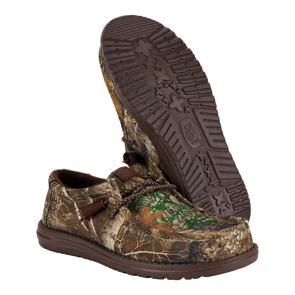 Realtree Hey Dude Unisex Wally Camo Shoes - Realtree EDGE