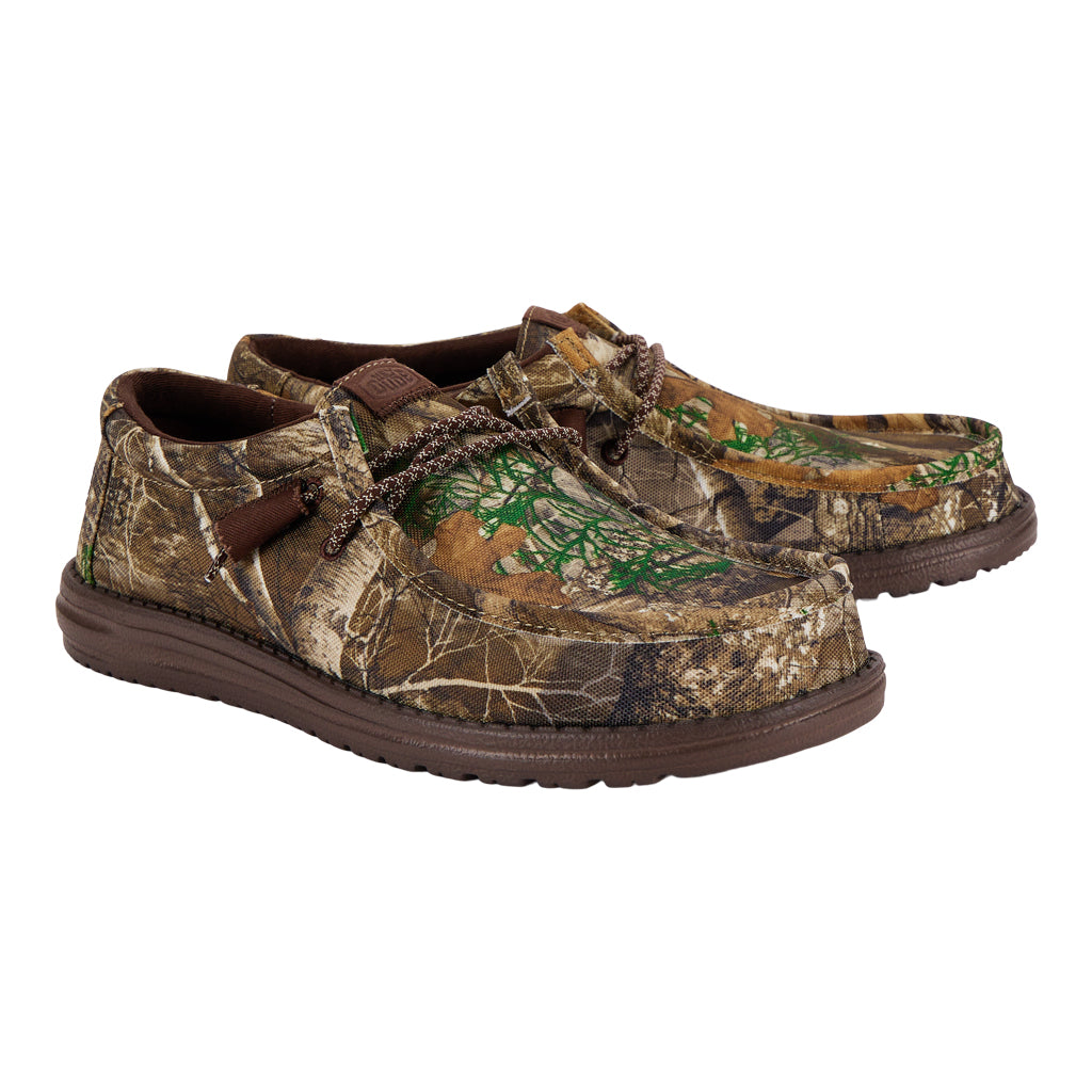 Realtree Hey Dude Unisex Wally Camo Shoes - Realtree EDGE