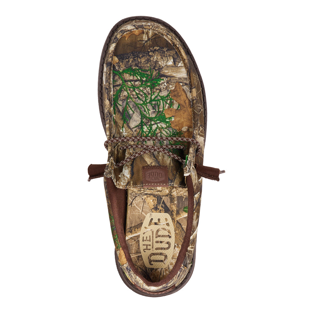 Realtree Hey Dude Unisex Wally Camo Shoes - Realtree EDGE