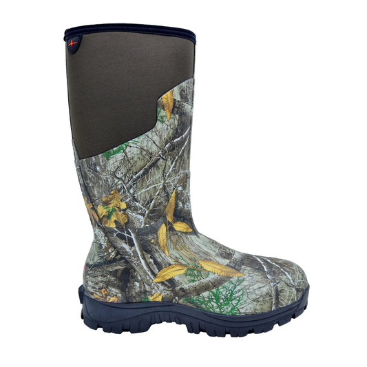 Realtree Habit 800 gram Insulated 15" Waterproof Rubber Insulated Hunting Boots - Realtree EDGE