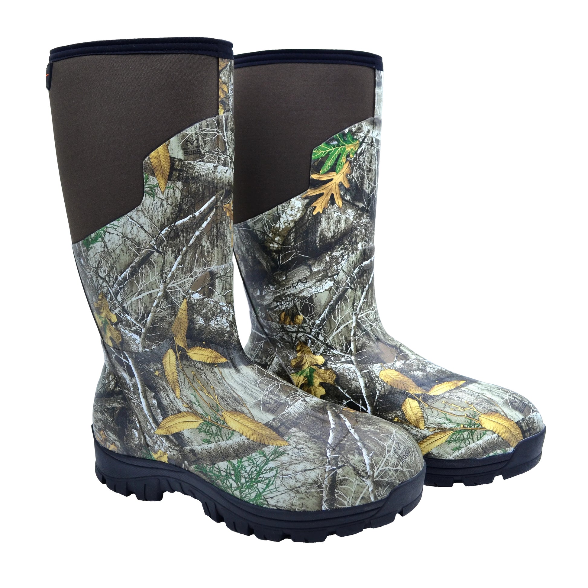 Realtree Habit 800 gram Insulated 15" Waterproof Rubber Insulated Hunting Boots - Realtree EDGE
