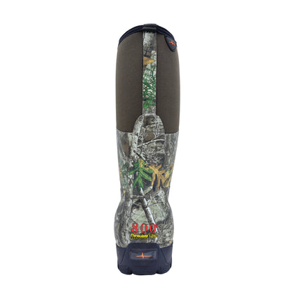 Realtree Habit 800 gram Insulated 15" Waterproof Rubber Insulated Hunting Boots - Realtree EDGE