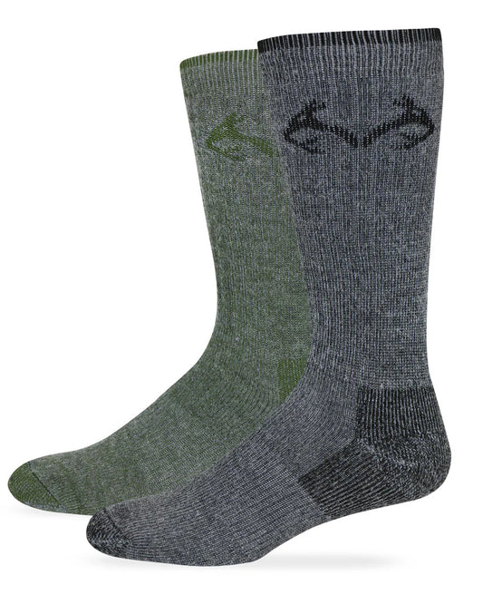 Realtree Merino Wool Blend Boot Socks 2 Pack - Realtree