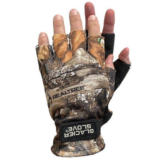 Realtree Glacier Glove Alaska River Fingerless Unisex Realtree Glove - EDGE