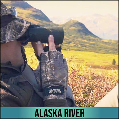 Realtree Glacier Glove Alaska River Fingerless Unisex Realtree Glove - EDGE