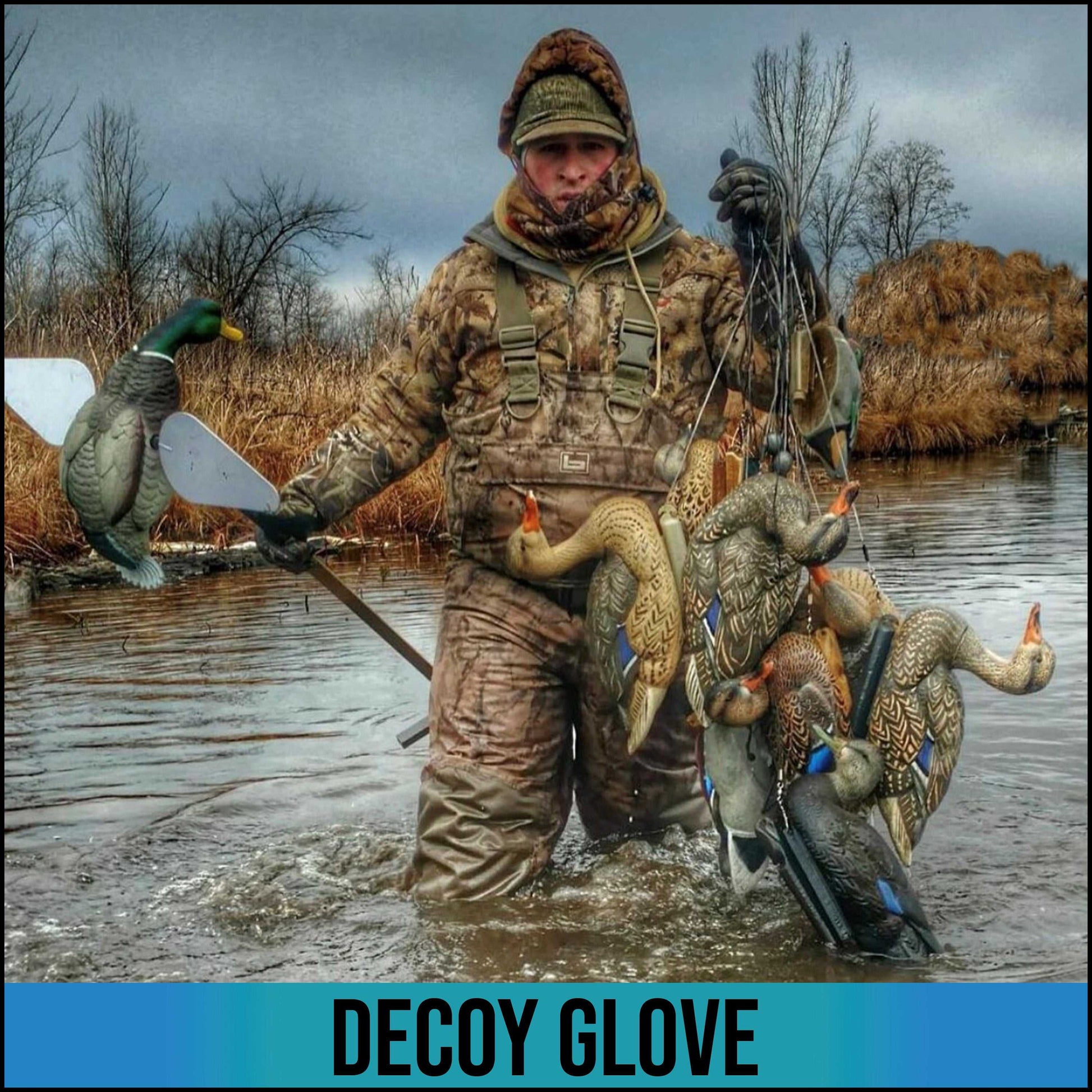 Realtree Glacier Glove Decoy Unisex Camo Glove - Realtree MAX-7