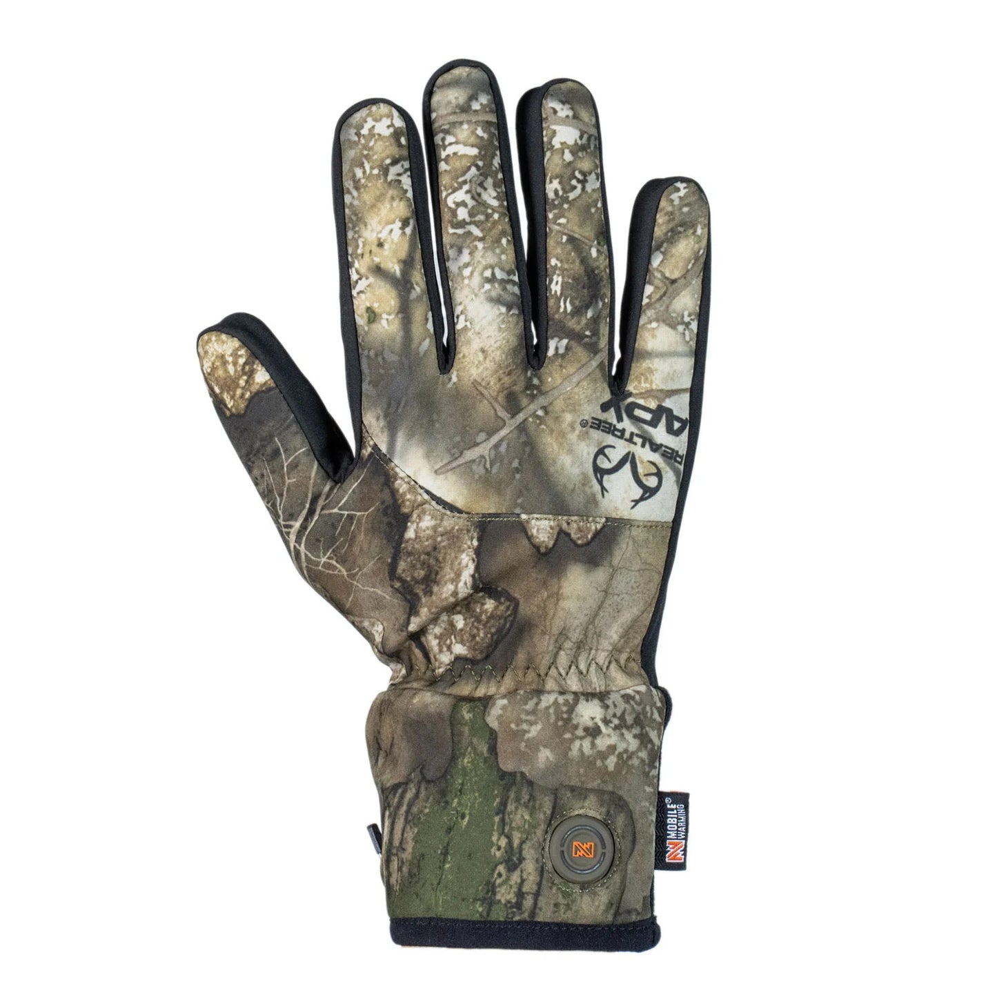 Realtree Mobile Warming Unisex Mid-Weight Heated Hunting Gloves - Realtree APX
