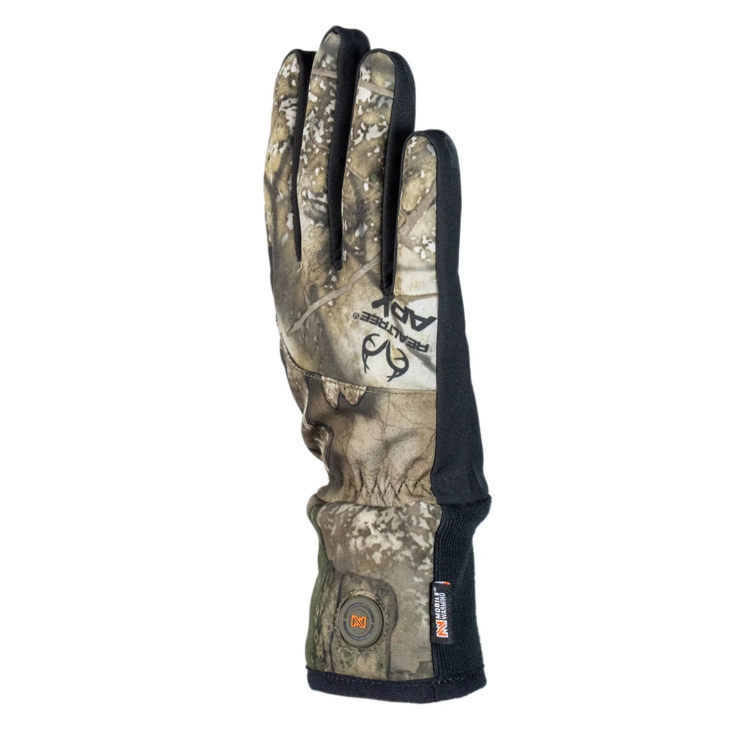 Realtree Mobile Warming Unisex Mid-Weight Heated Hunting Gloves - Realtree APX