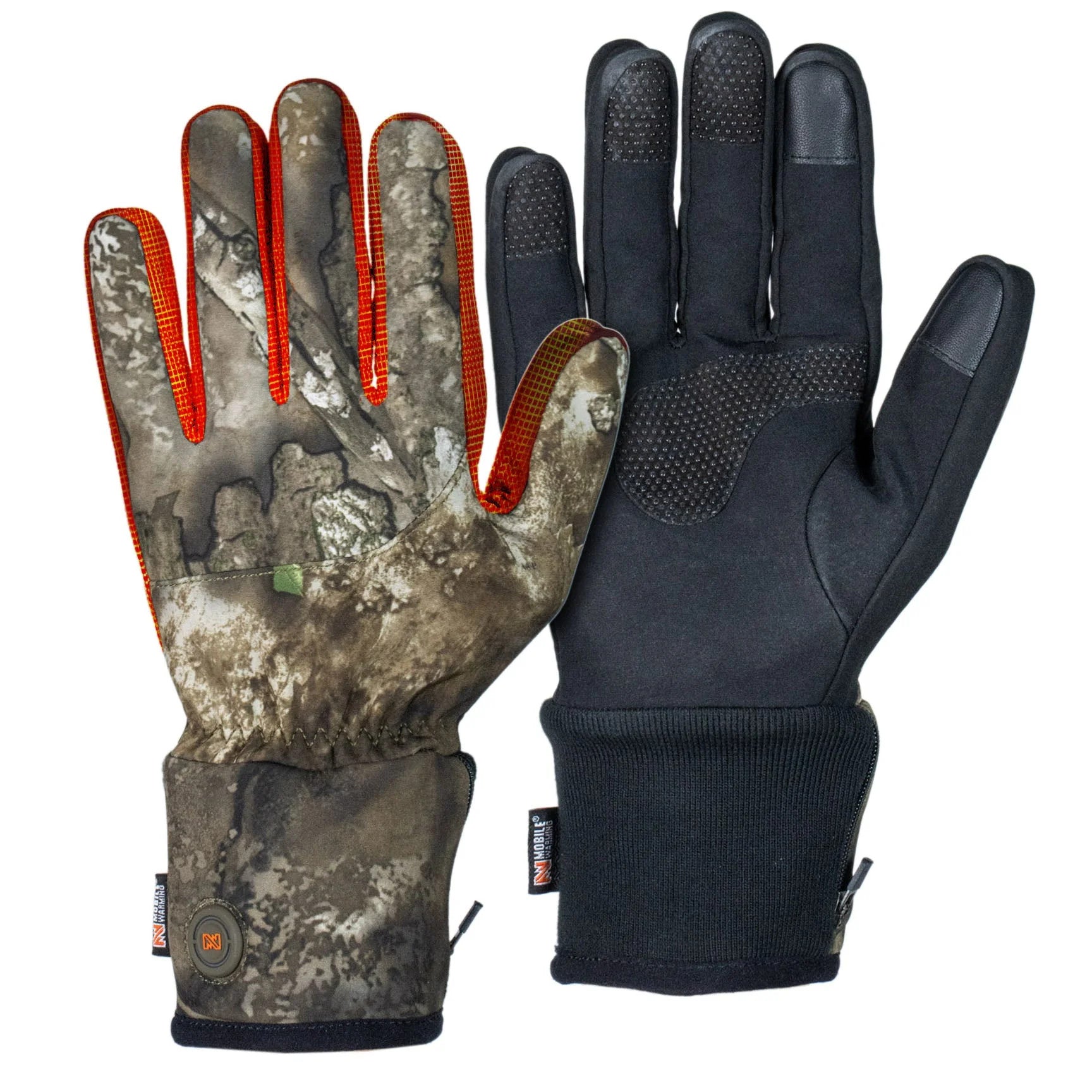 Realtree Mobile Warming Unisex Mid-Weight Heated Hunting Gloves - Realtree APX