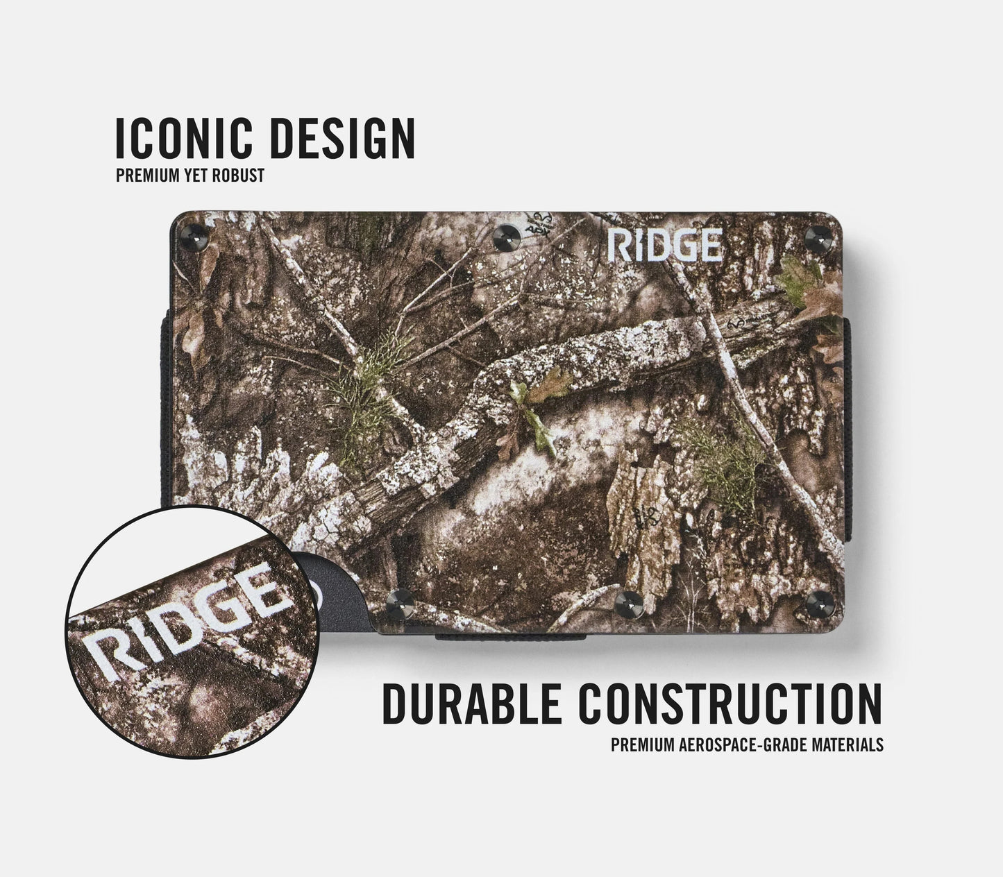 Realtree Ridge Aluminum Minimalist Camo Wallet - Realtree APX