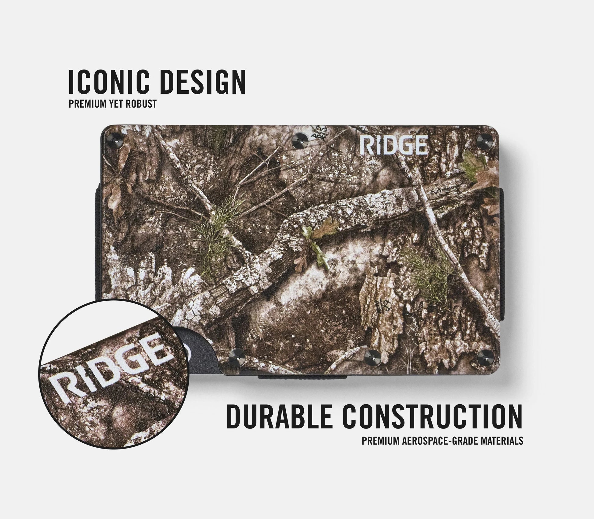 Realtree Ridge Aluminum Minimalist Camo Wallet - Realtree APX