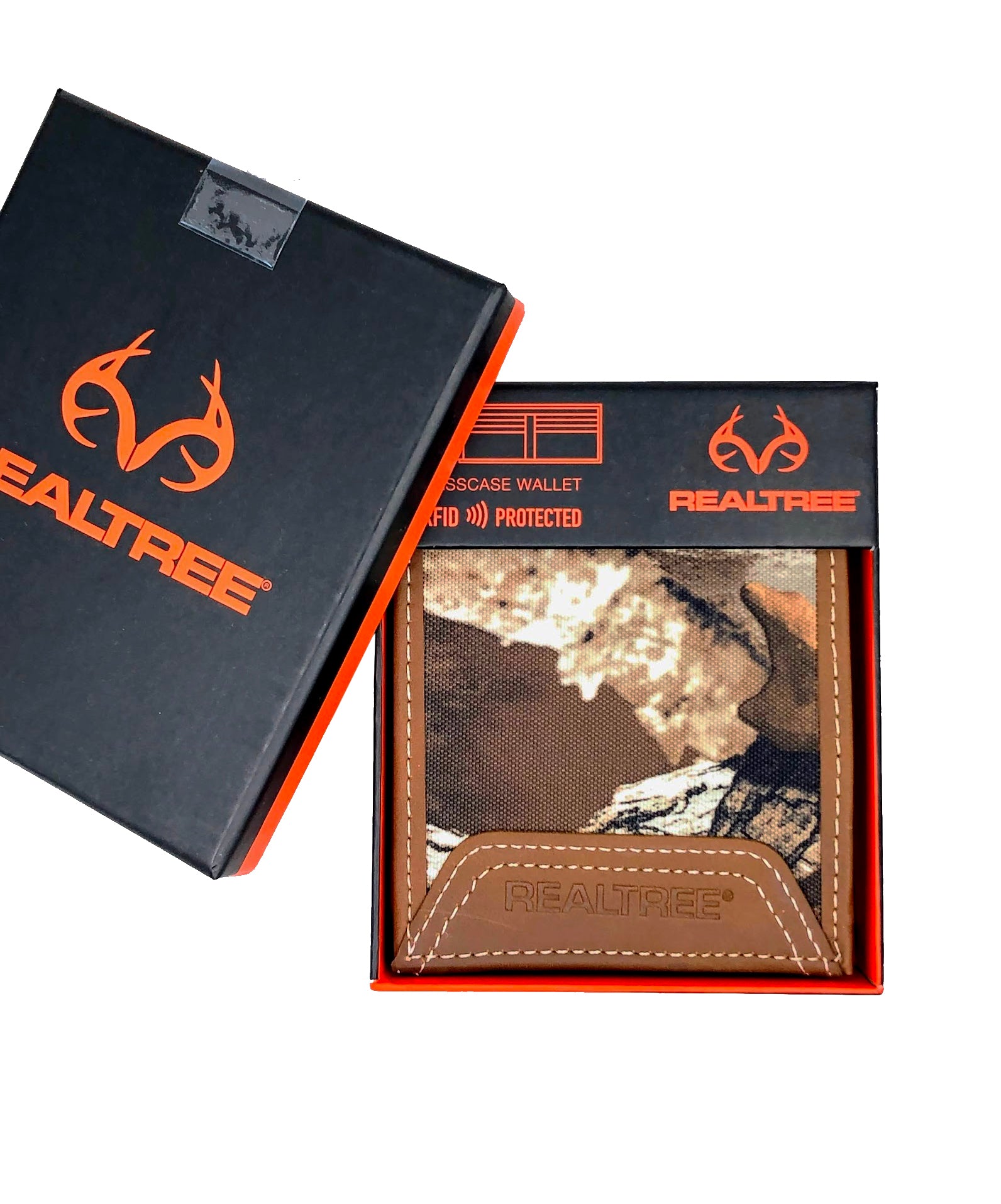 Realtree Unified Leather Canvas Pass Case Camo Wallet - Realtree EDGE