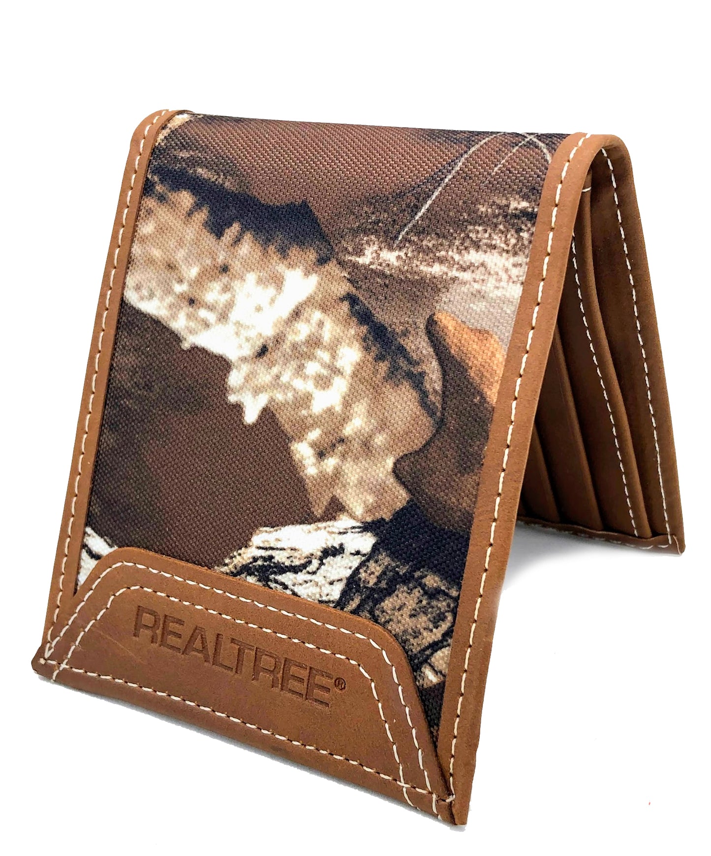 Realtree Unified Leather Canvas Pass Case Camo Wallet - Realtree EDGE