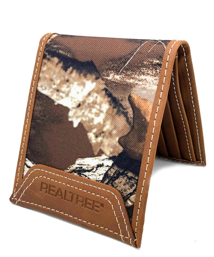 Realtree Unified Leather Canvas Pass Case Camo Wallet - Realtree EDGE