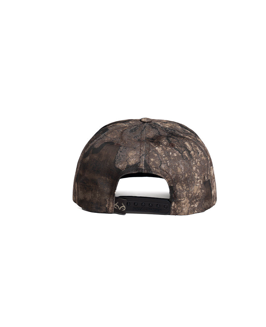 Realtree Unisex Embroidered  Logo 6 Panel Camo Hat - Realtree Timber
