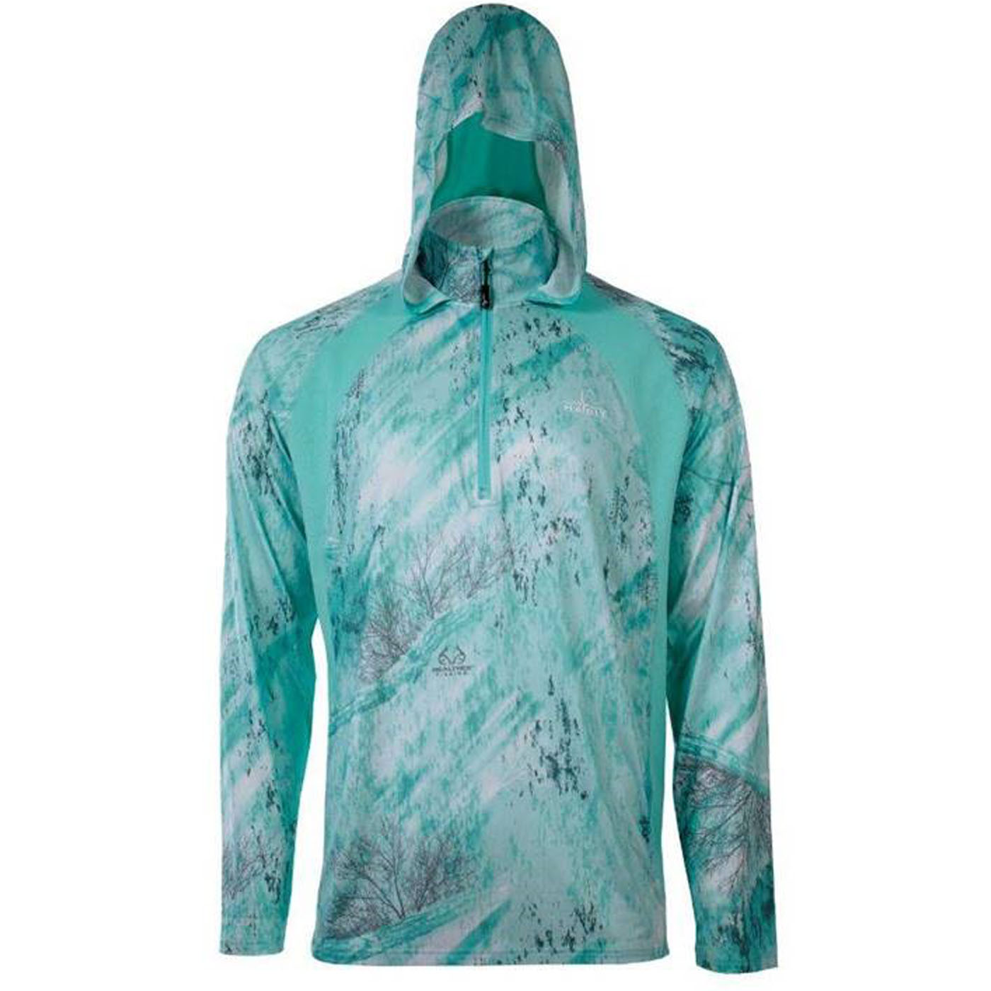 Realtree Moorley Coast 1/4 Zip Fishing Hoodie - Realtree
