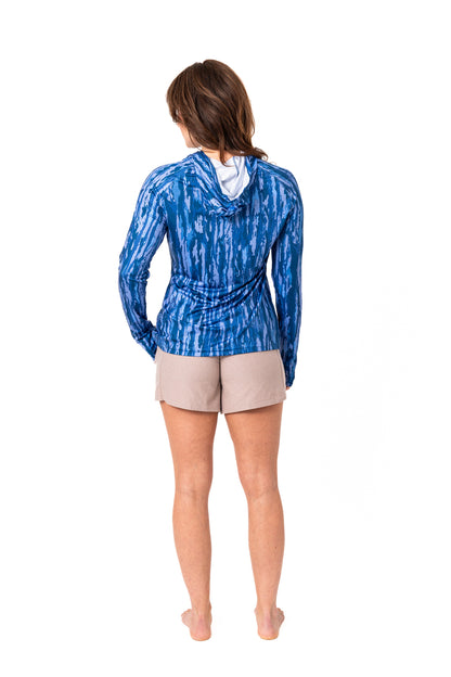Realtree Realtree Fishing WoHooded Blue Shirt - Realtree Original