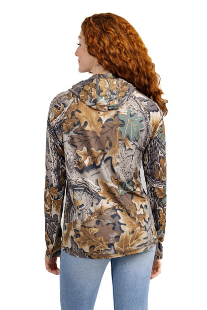 Realtree WoLong Sleeve Hooded Camo Shirt - Realtree Advantage Classic
