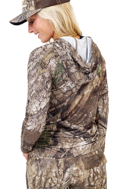 Realtree WoLong Sleeve Hooded Camo Shirt - Realtree APX