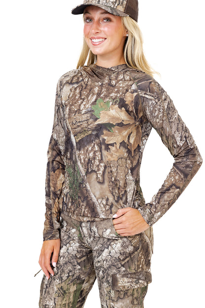 Realtree WoLong Sleeve Hooded Camo Shirt - Realtree APX