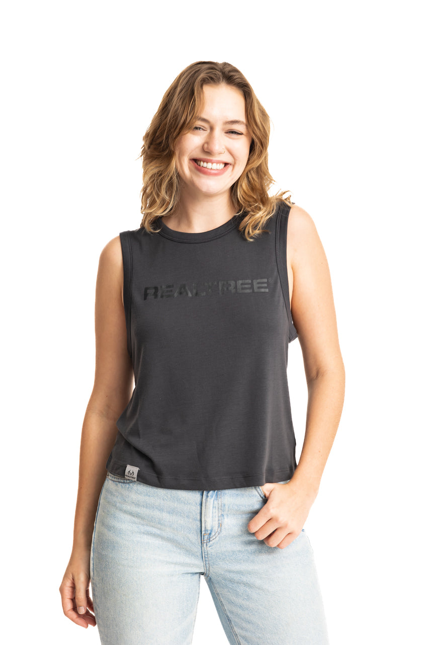 Realtree WoCharcoal Bamboo Tank Shirt - Realtree
