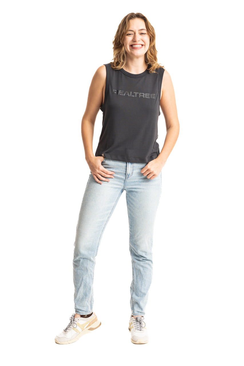 Realtree WoCharcoal Bamboo Tank Shirt - Realtree