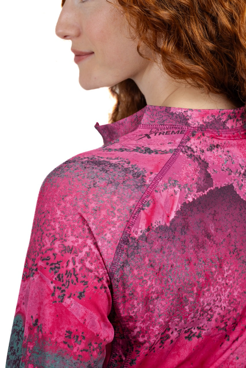 Realtree WoMagenta Quarter Zip Jacket - Realtree XTREME Colors
