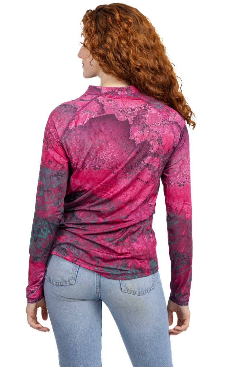 Realtree WoMagenta Quarter Zip Jacket - Realtree XTREME Colors