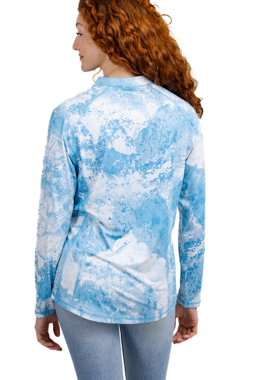 Realtree WoLight Blue Quarter Zip Jacket - Realtree XTREME Colors