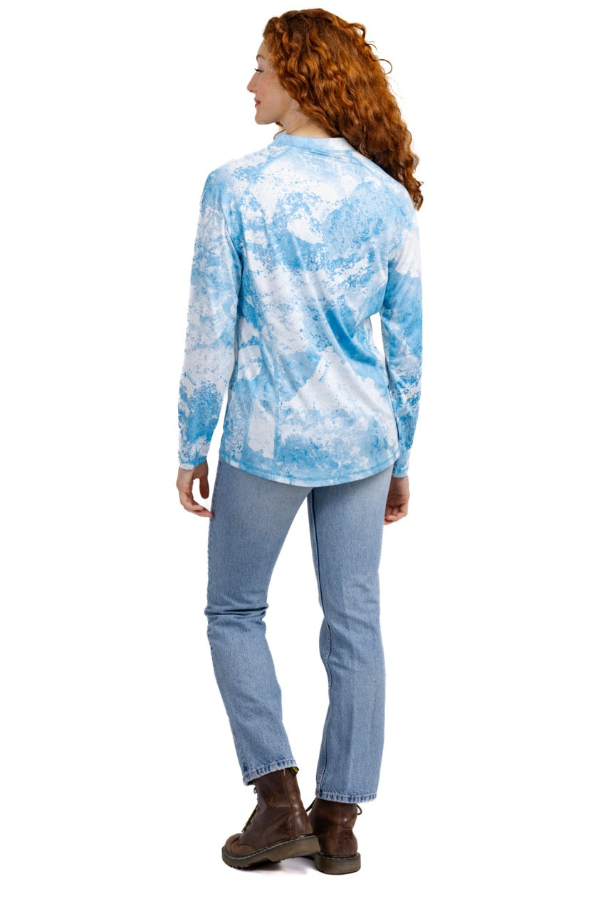 Realtree WoLight Blue Quarter Zip Jacket - Realtree XTREME Colors