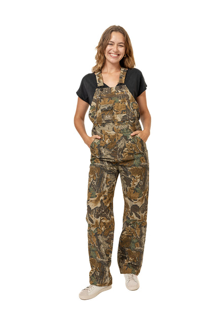 Realtree WoCanvas Cotton Hunting Bib Overall - Realtree Advantage Classic