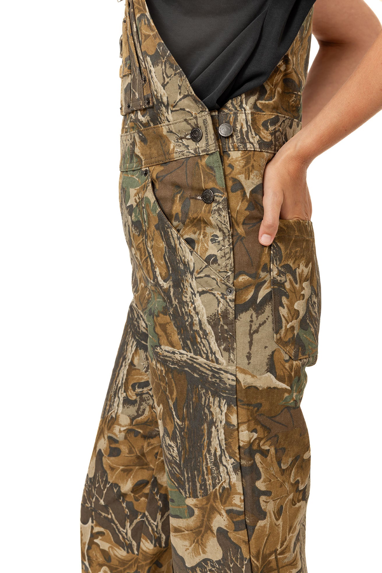 Realtree WoCanvas Cotton Hunting Bib Overall - Realtree Advantage Classic