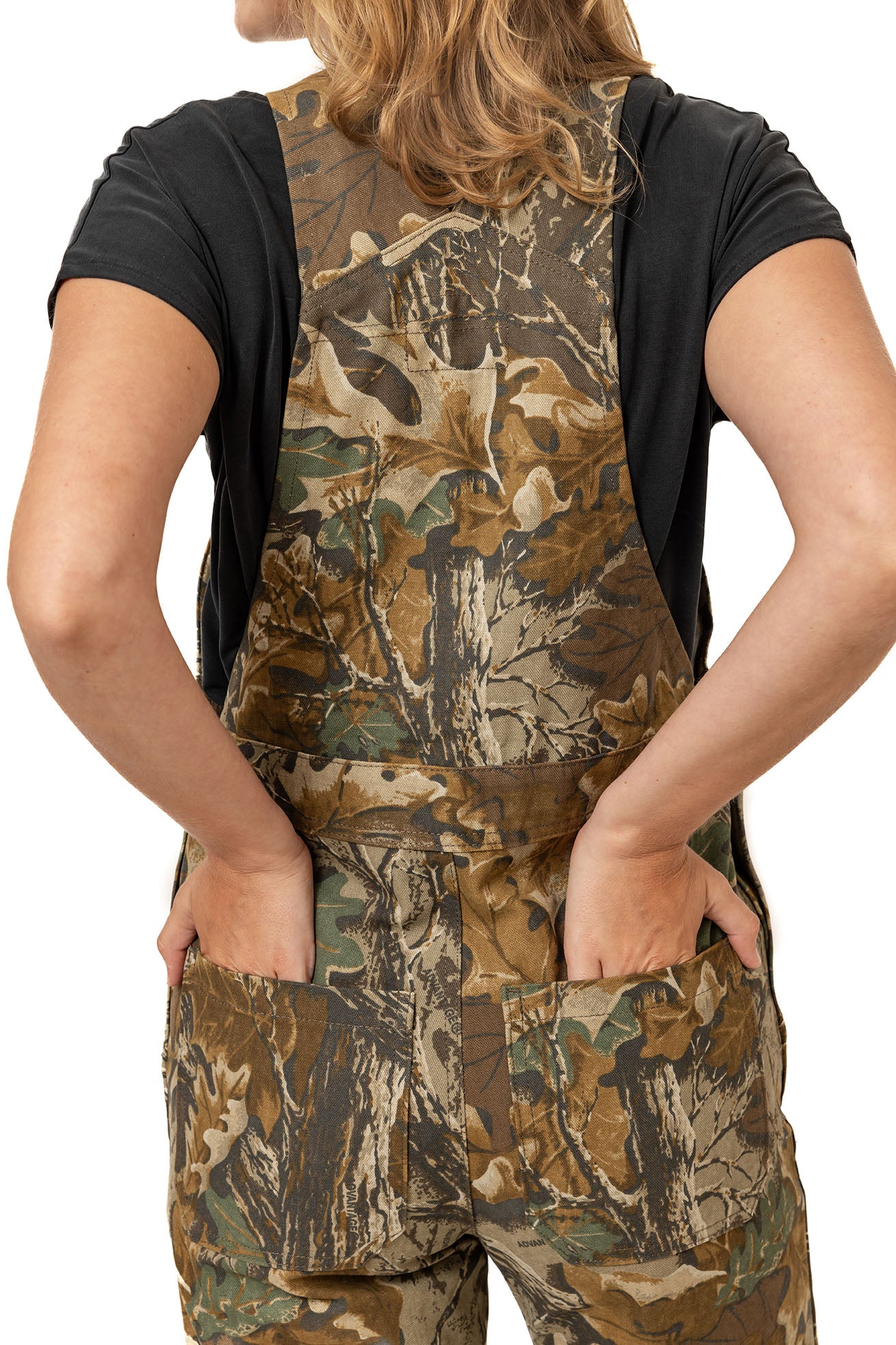 Realtree WoCanvas Cotton Hunting Bib Overall - Realtree Advantage Classic