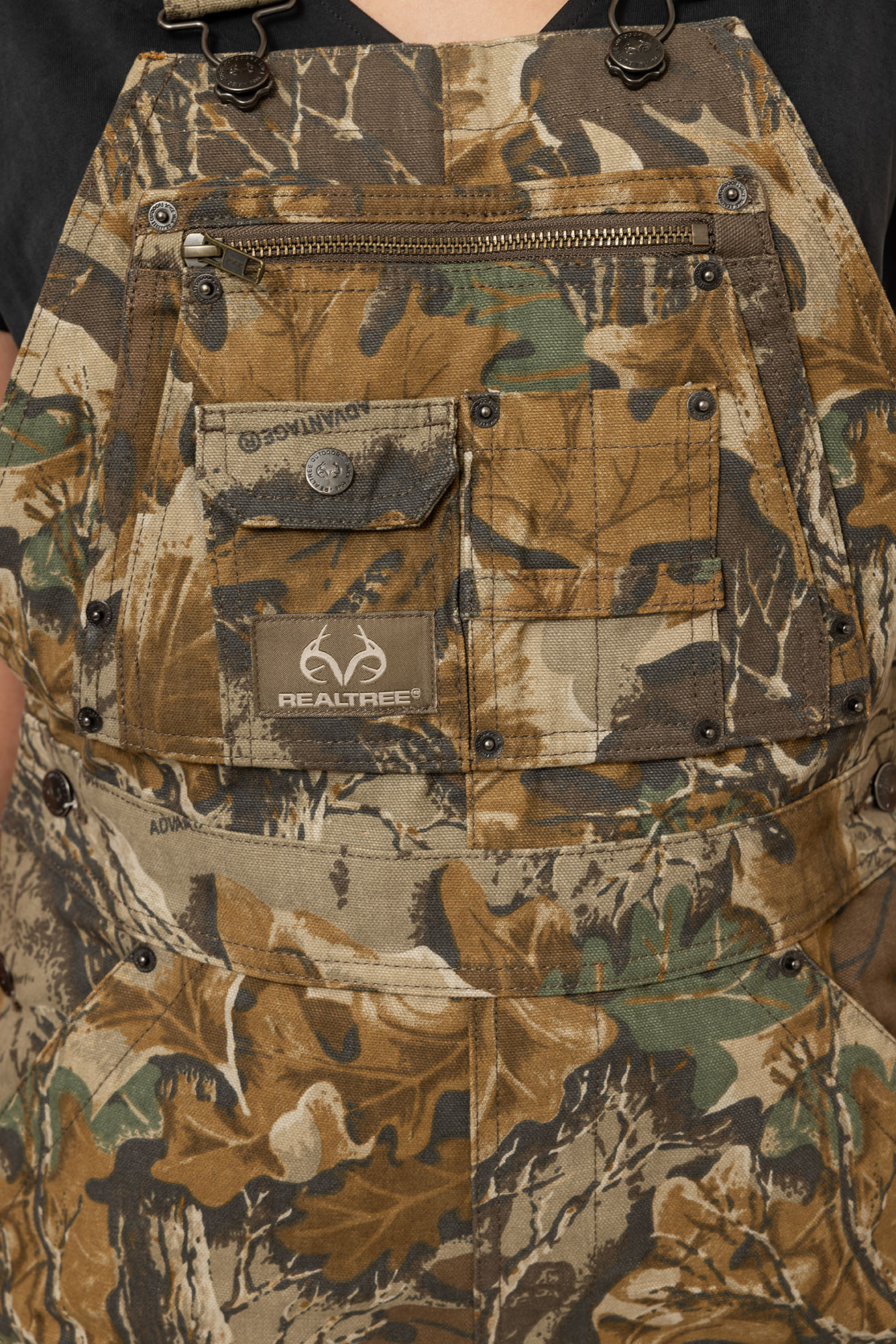 Realtree WoCanvas Cotton Hunting Bib Overall - Realtree Advantage Classic
