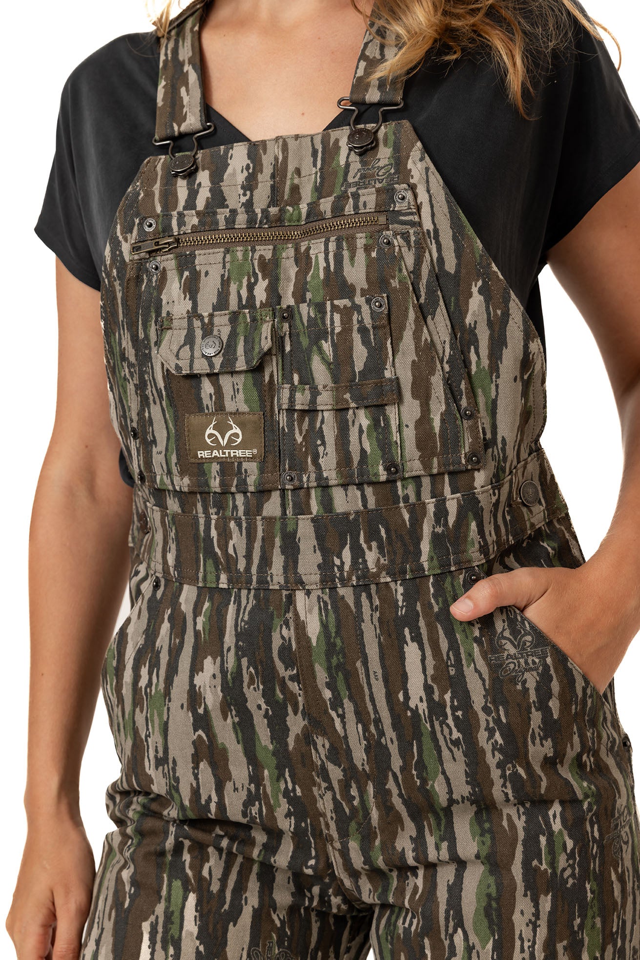 Realtree WoCanvas Cotton Hunting Bib Overall - Realtree Original