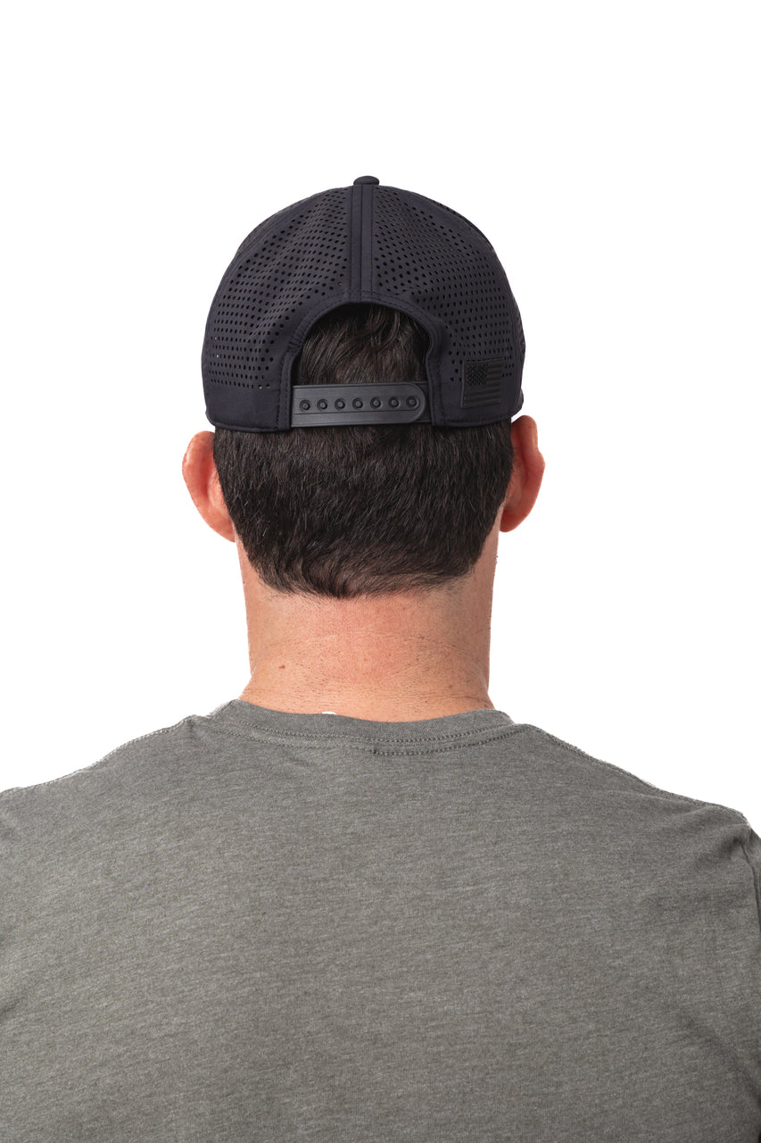 Realtree Center Stage Unisex Black Realtree Antler Logo Rope Hat - Realtree