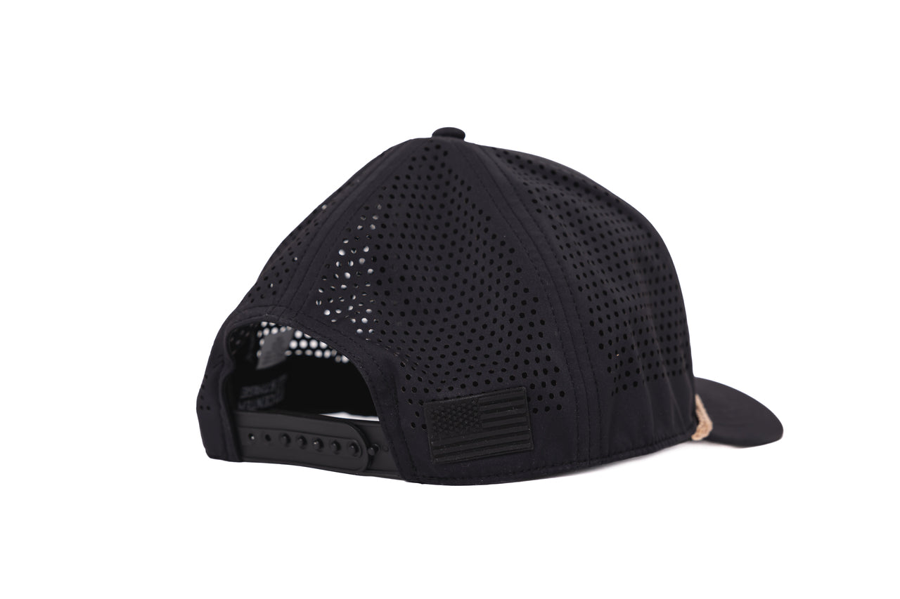 Realtree Center Stage Unisex Black Realtree Antler Logo Rope Hat - Realtree